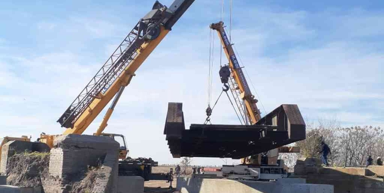 Reemplazaron el puente ferroviario en jurisdicción de Sunchales