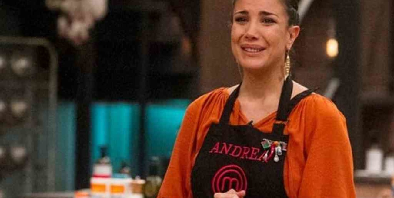 Entre lágrimas, Andrea Rincón se despidió de Masterchef Celebrity