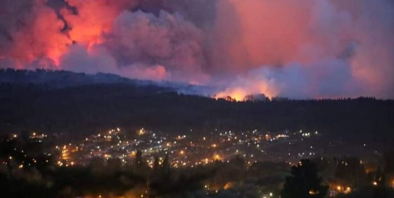 Heridos y evacuados por la activación de 5 focos de incendio en la zona de Lago Puelo