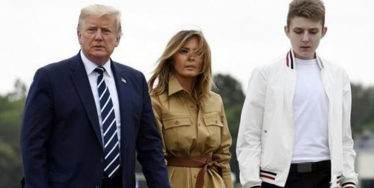 El hijo menor de Donald Trump contrajo coronavirus 