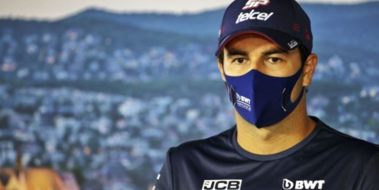 El piloto Sergio Pérez fue aislado por un testeo inconcluso y no pudo entrenar