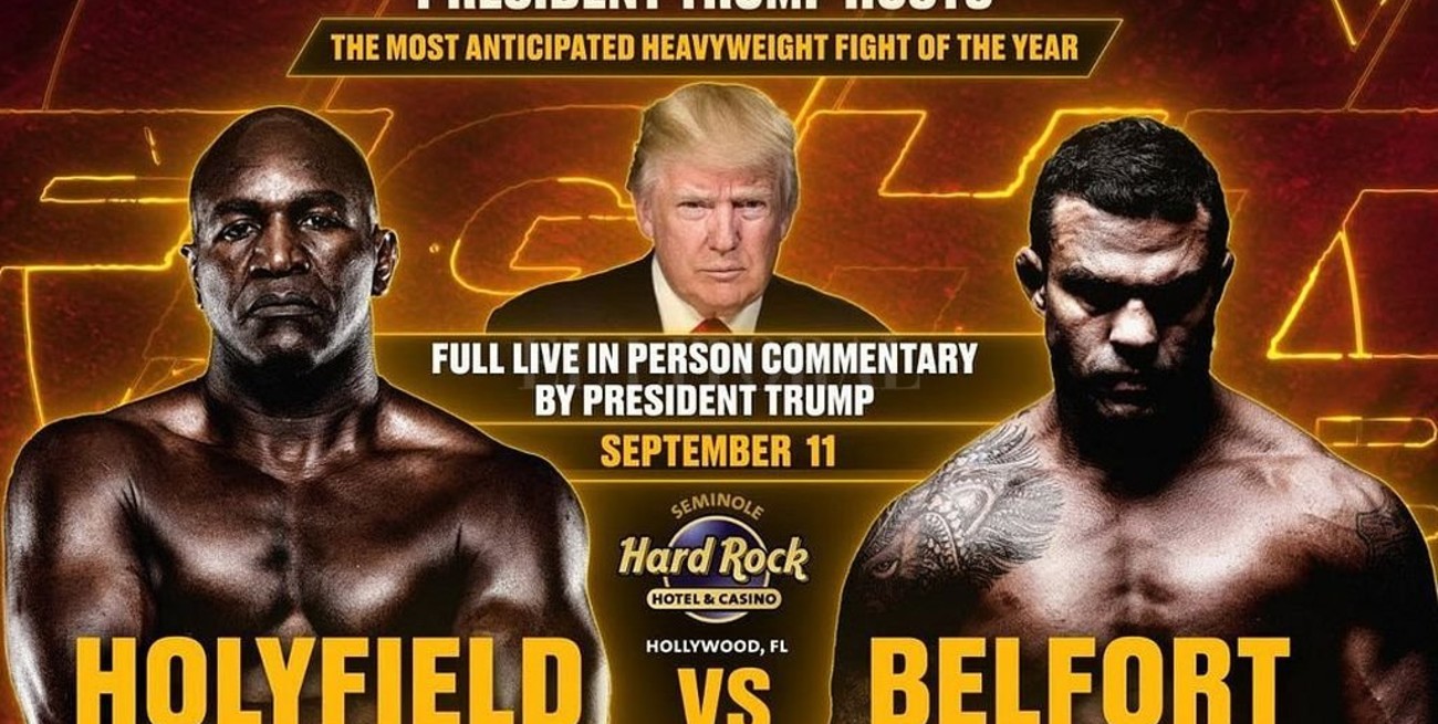 Trump debutó como comentarista de boxeo