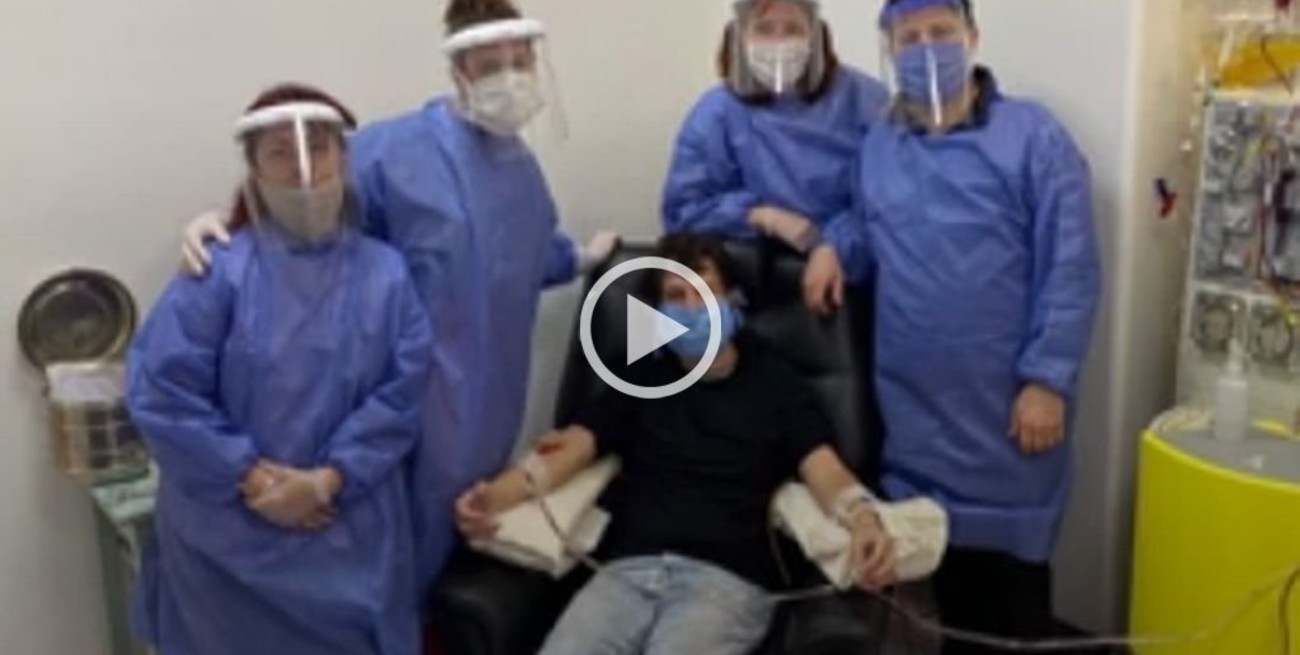 Covid-19: primera donación de plasma de un paciente recuperado en la ciudad