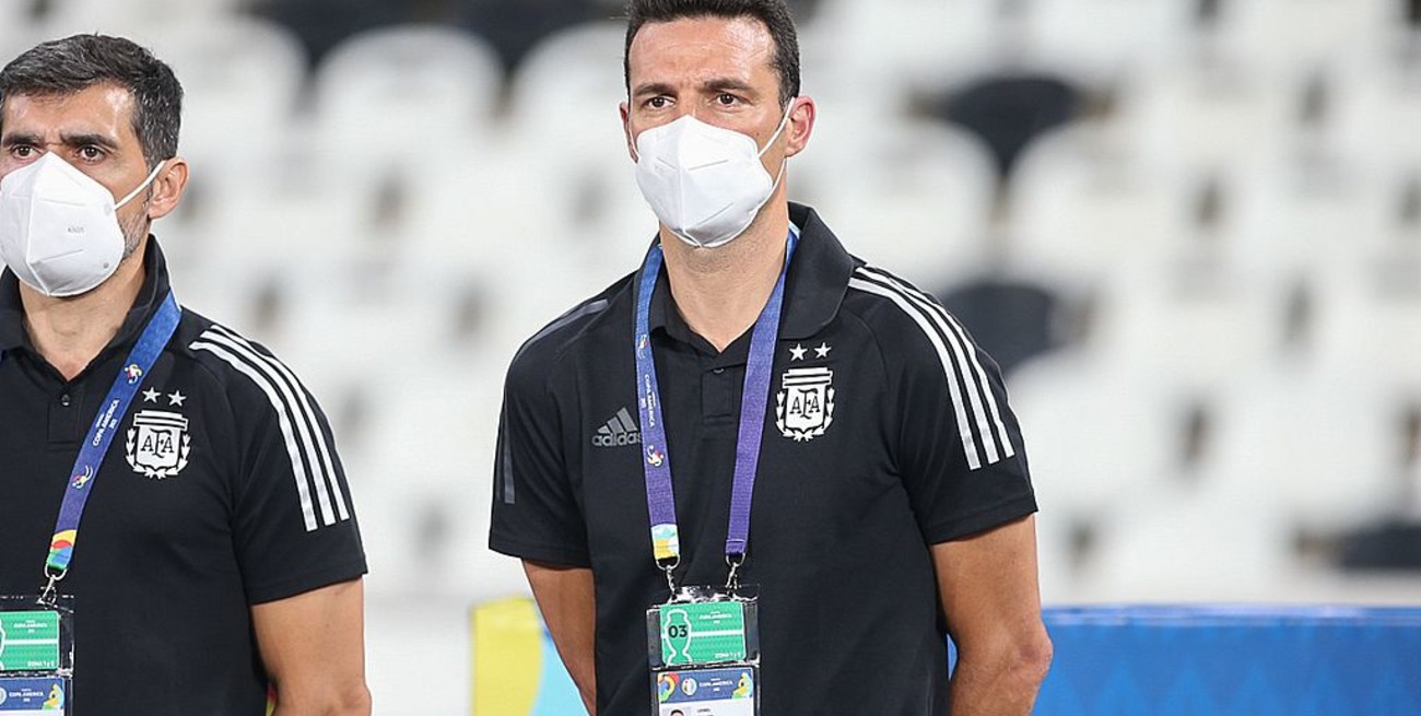 Scaloni: "La pelota ya va a entrar, no hay problema"