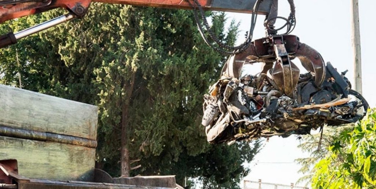 Compactaron más de 2 mil motos que fueron retenidas en Paraná