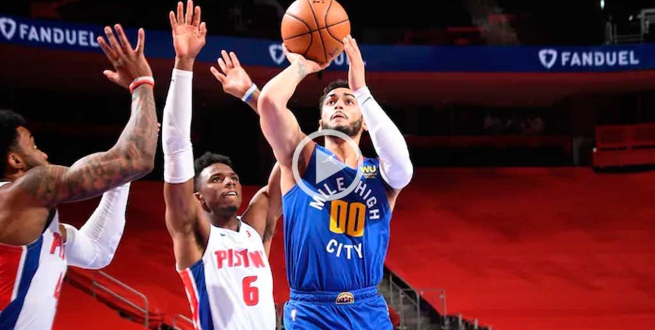 Campazzo descansó y Denver le ganó a Detroit