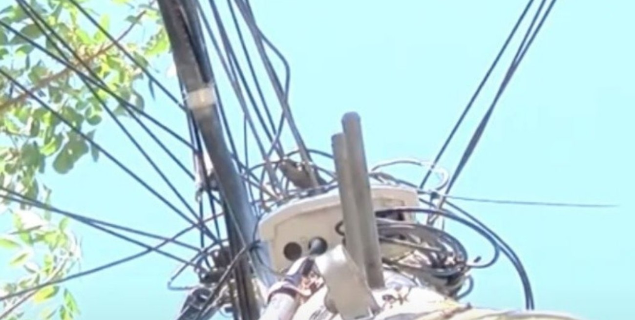 Robaron cables y dejaron a 300 familias sin teléfono ni internet
