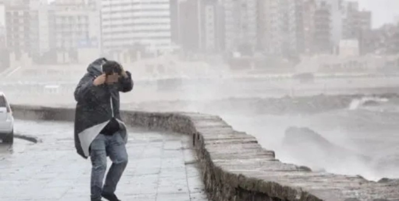 Alerta por vientos de hasta 90 km/h en la Costa Atlántica y el sur bonaerense