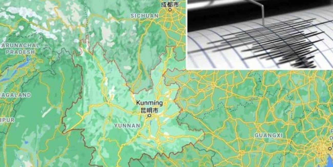Se registró un terremoto de magnitud 6,4 en el suroeste de China