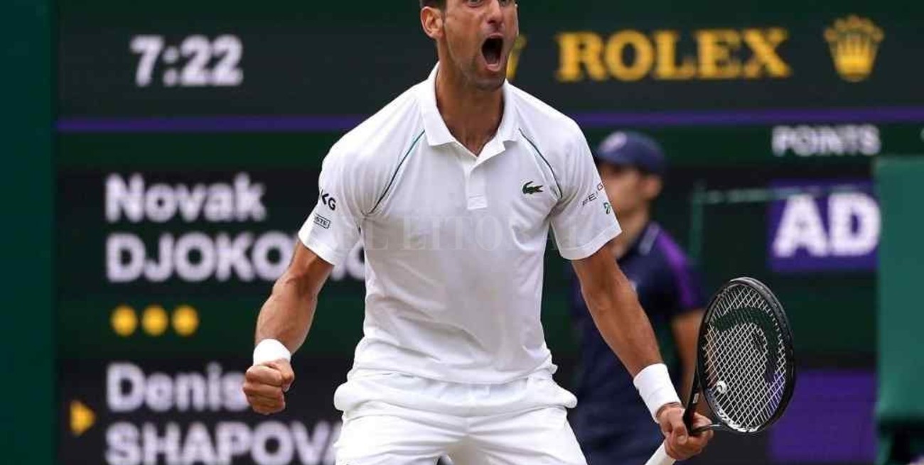 Djokovic venció a Shapovalov y se metió en la final de Wimbledon