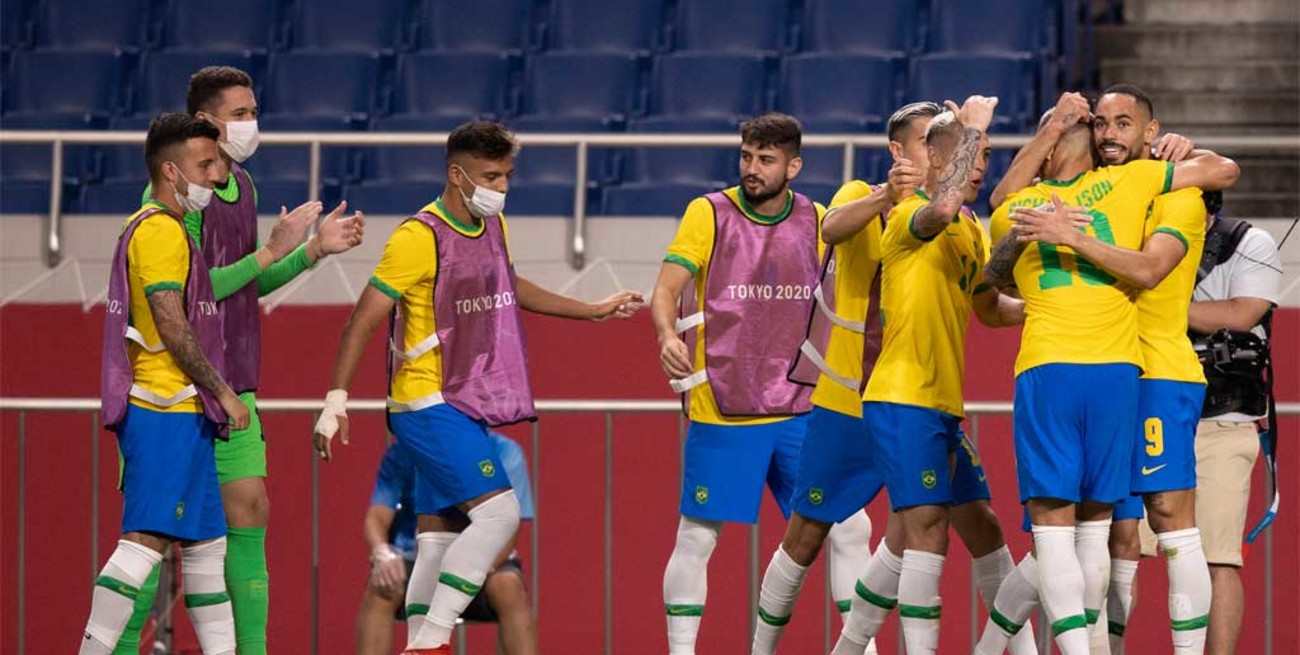 Brasil venció a Egipto y avanzó a las semifinales en el fútbol olímpico