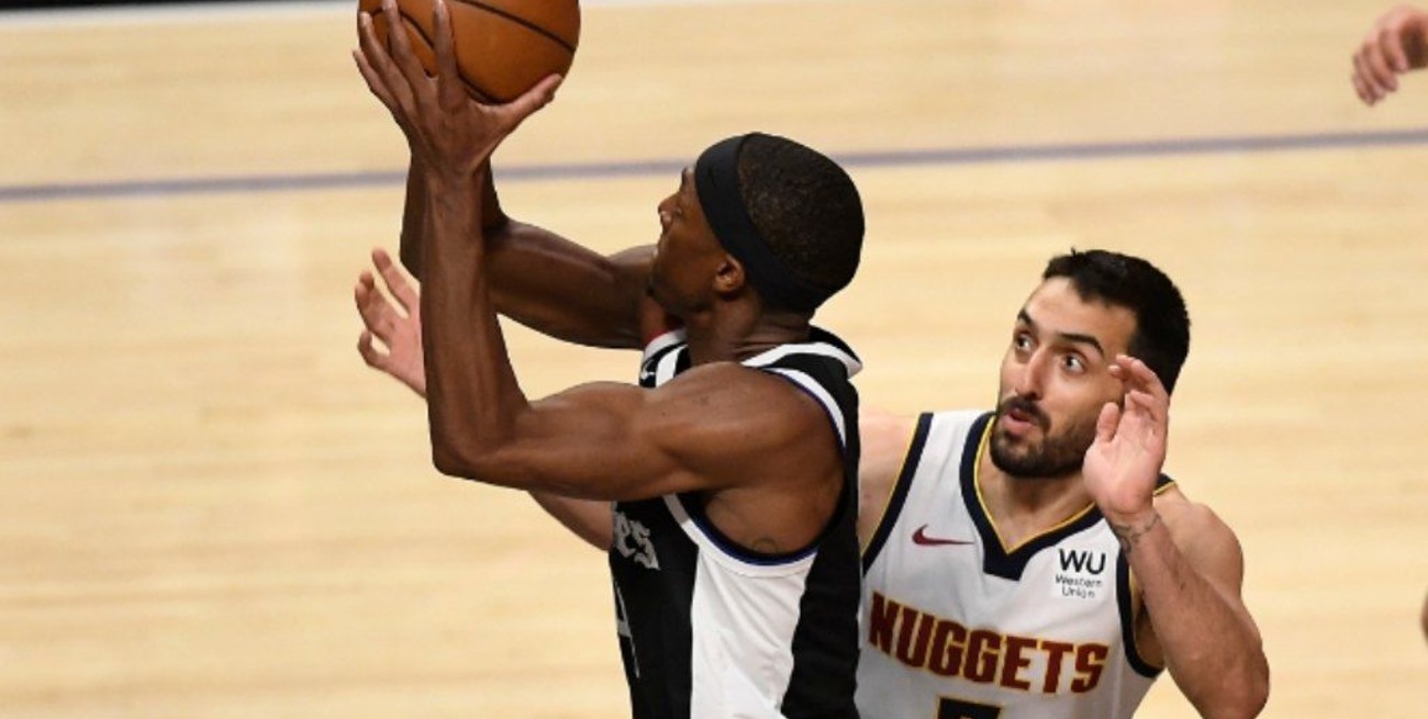 Campazzo sumó puntos determinantes para la victoria de Denver en casa de los Clippers