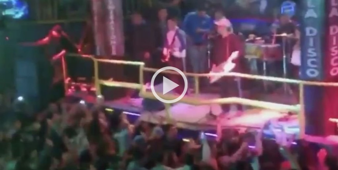 Video: Pablo Lescano frenó una pelea con música