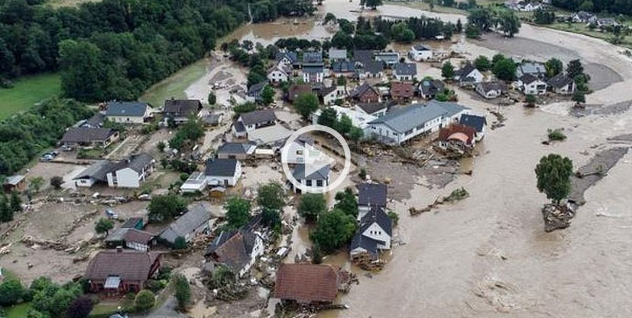 Video: miles de evacuados por daños estructurales tras la catástrofe ambiental en Alemania