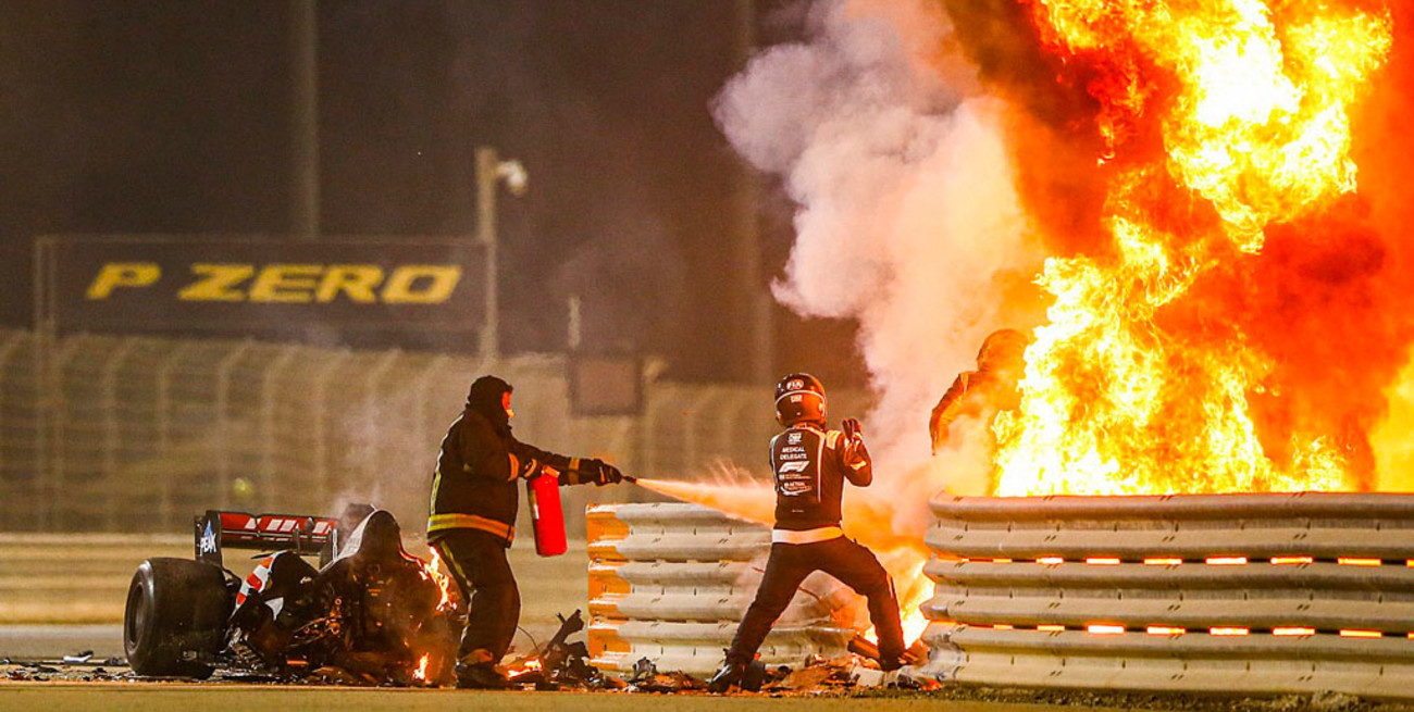 Fórmula 1: iniciaron una investigación por el accidente del piloto Grosjean en Bahrein