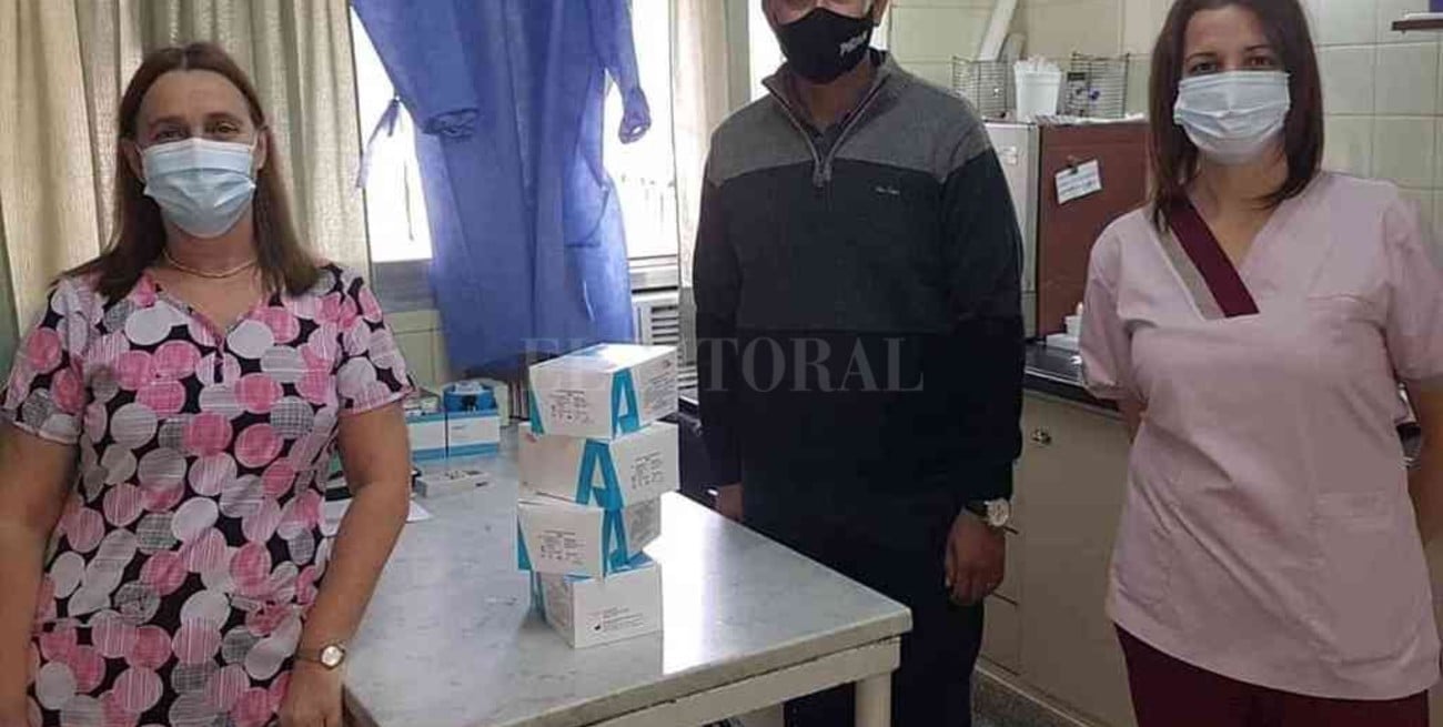 Covid: con el apoyo de instituciones y empresas, entregaron test rápidos al Hospital de Pilar