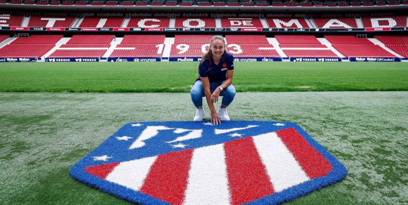 La argentina Estefanía Banini es nueva jugadora del Atlético Madrid