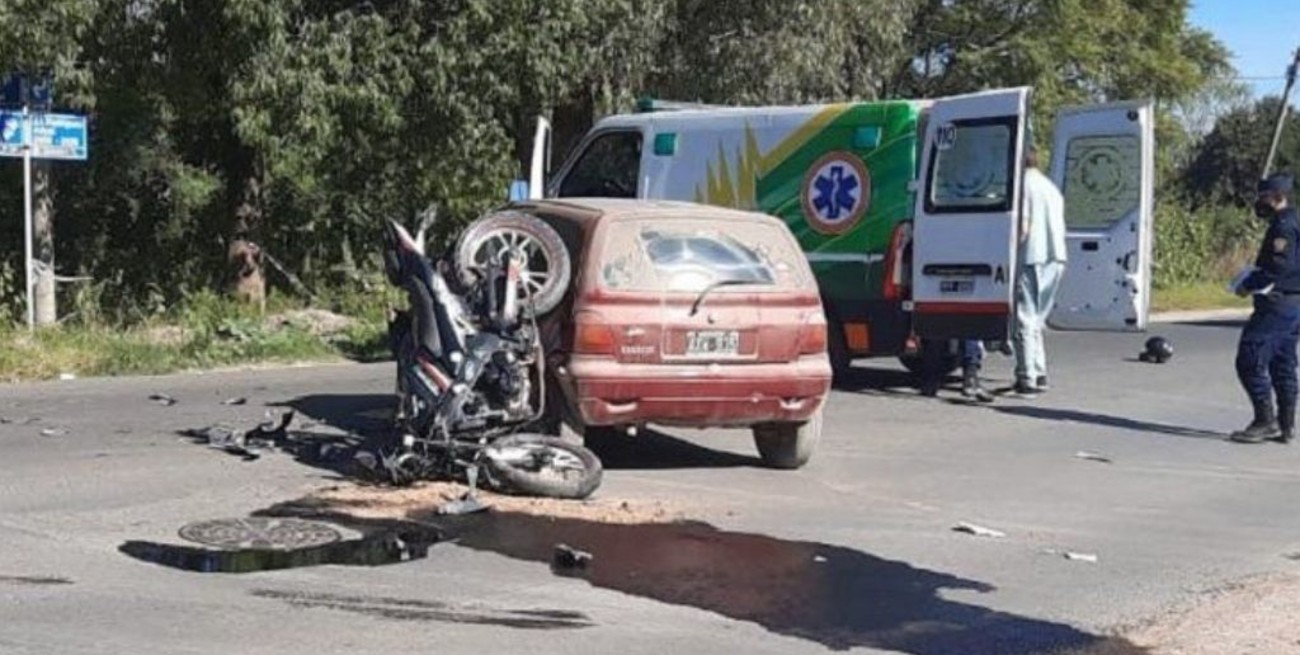 Falleció un motociclista luego de un impactante accidente en Concepción del Uruguay