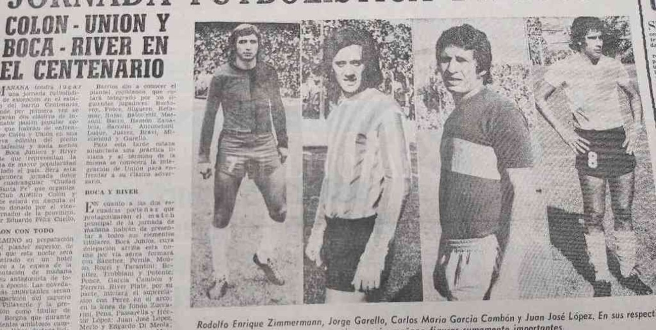 Cuando Colón, Unión, River y Boca jugaron un cuadrangular en Santa Fe