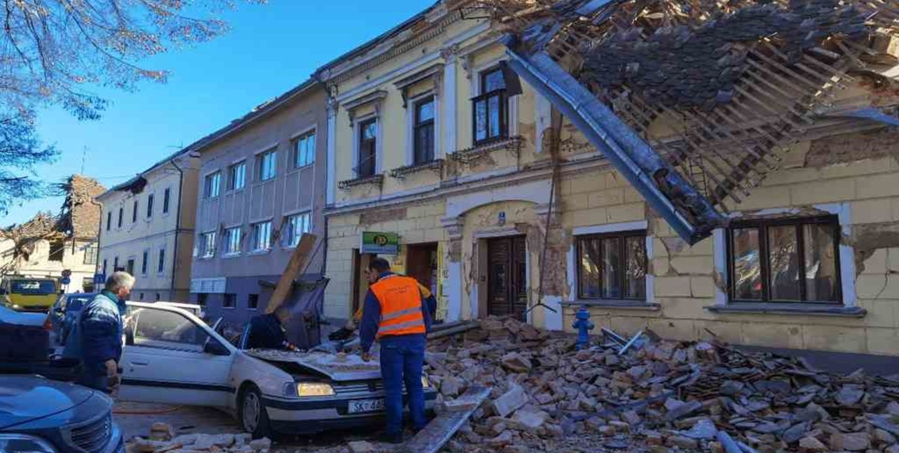 Un terremoto de magnitud 6,2 sacudió Croacia y dejó varios daños materiales 