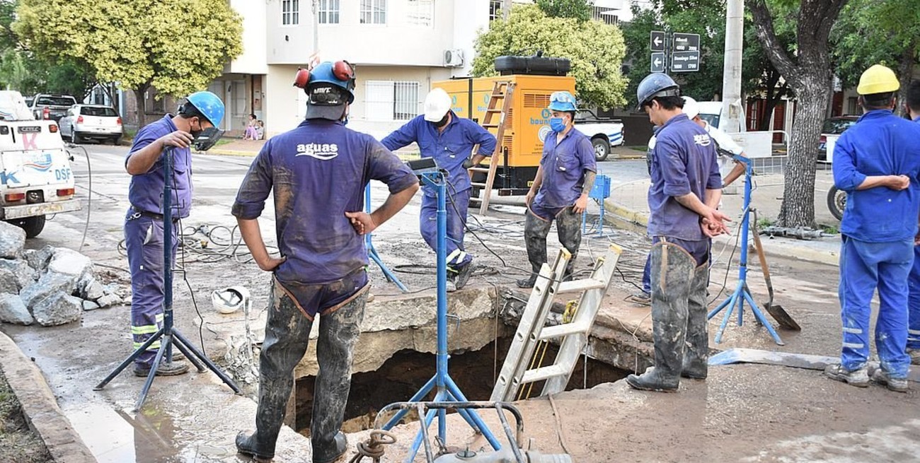 Hubo problemas con el agua en un amplio sector de la ciudad