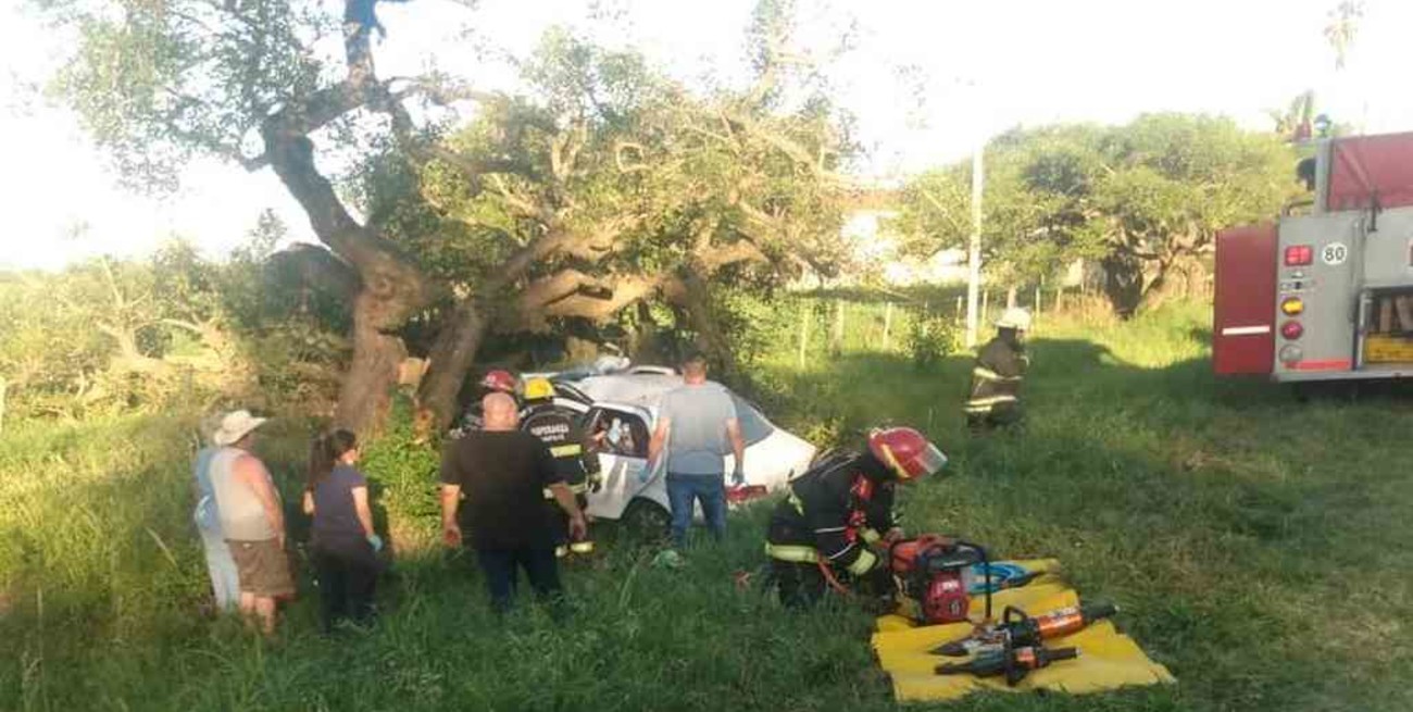 Accidente y desvío de tránsito en la ruta 70