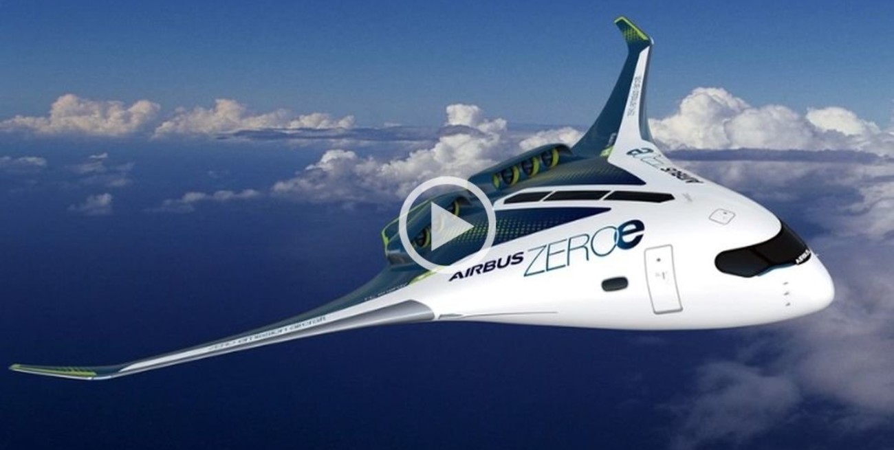 Airbus presentó los primeros aviones propulsados con hidrógeno