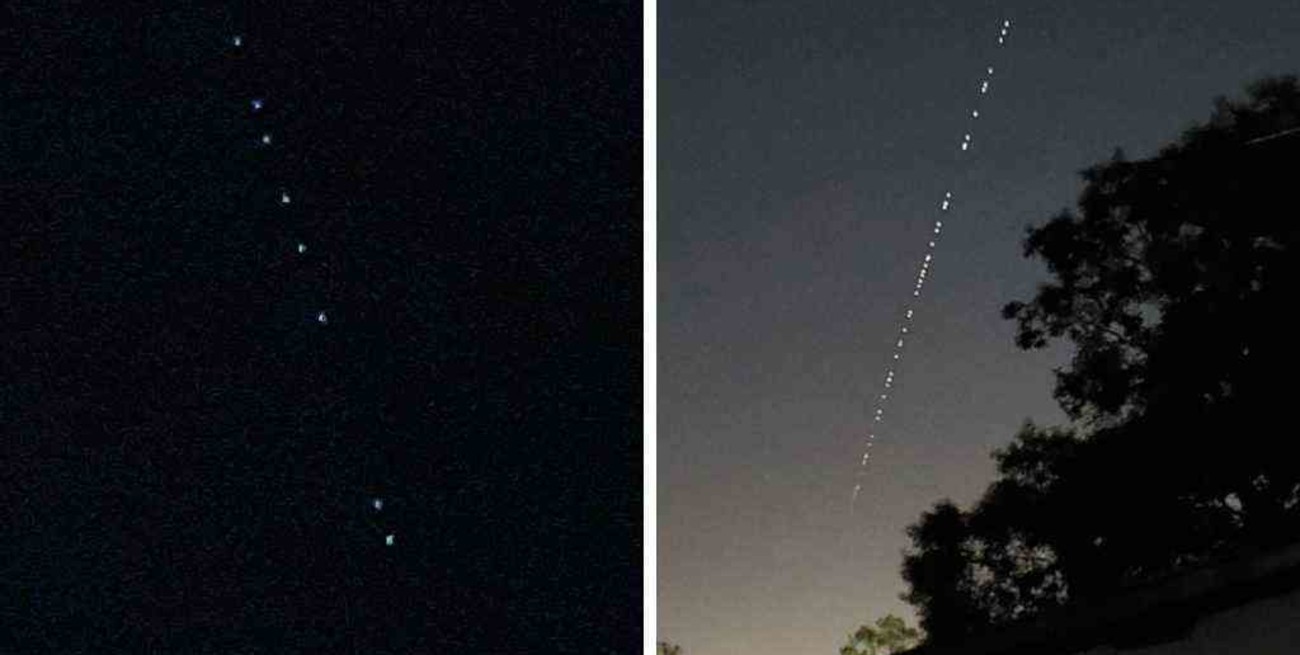 Starlink : el increíble fenómeno nocturno con satélites podrá volver a verse este martes