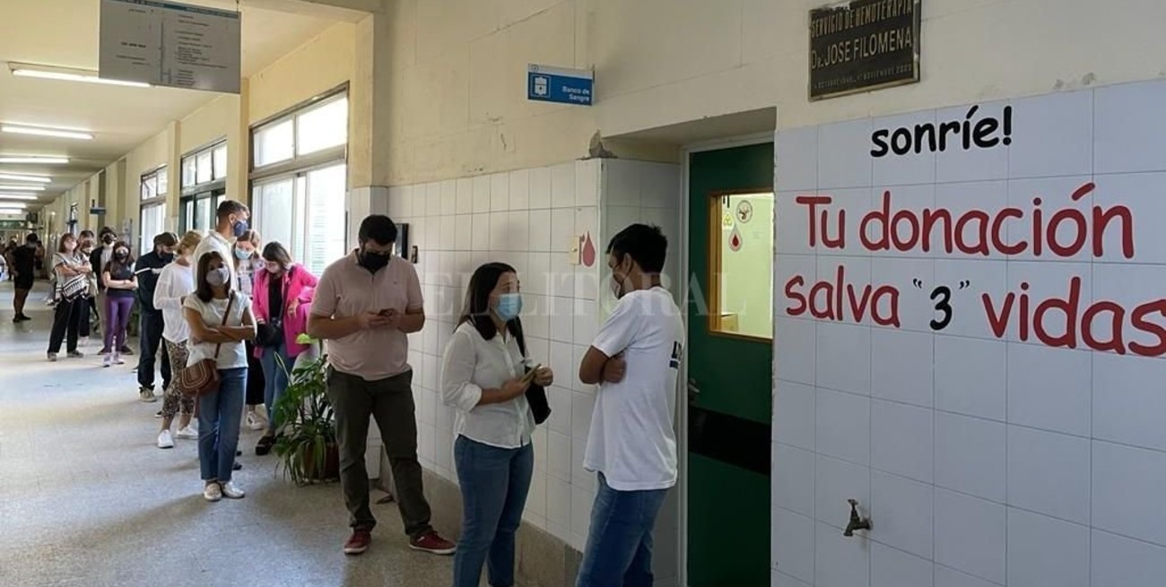 En menos de dos horas, 40 personas donaron sangre para ayudar a Lucio Belfiori