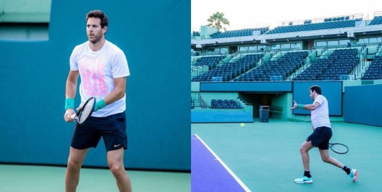 "Seguimos intentando": Del Potro se entrena con la ilusión de regresar al circuito