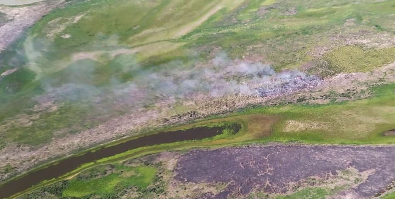 Brigadistas combatieron nuevos incendios sobre islas del delta del río Paraná