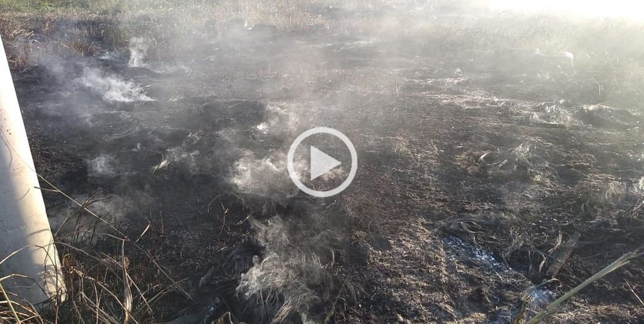 Video: incendio y alarma en Santo Tomé