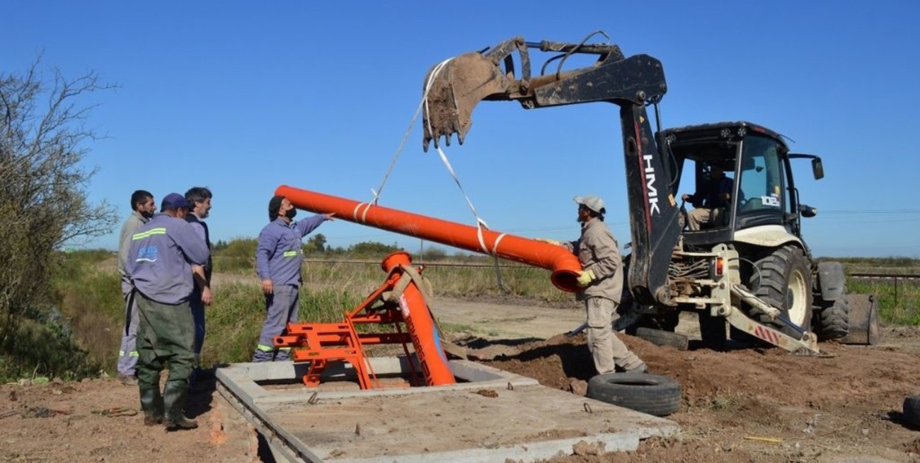 Sauce Viejo avanza con la construcción de una estación de bombeo