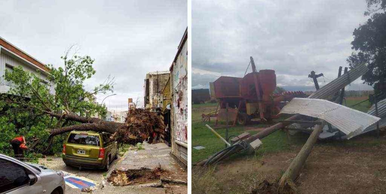 Fuertes ráfagas de viento, causaron estragos en gran parte de la provincia de Córdoba