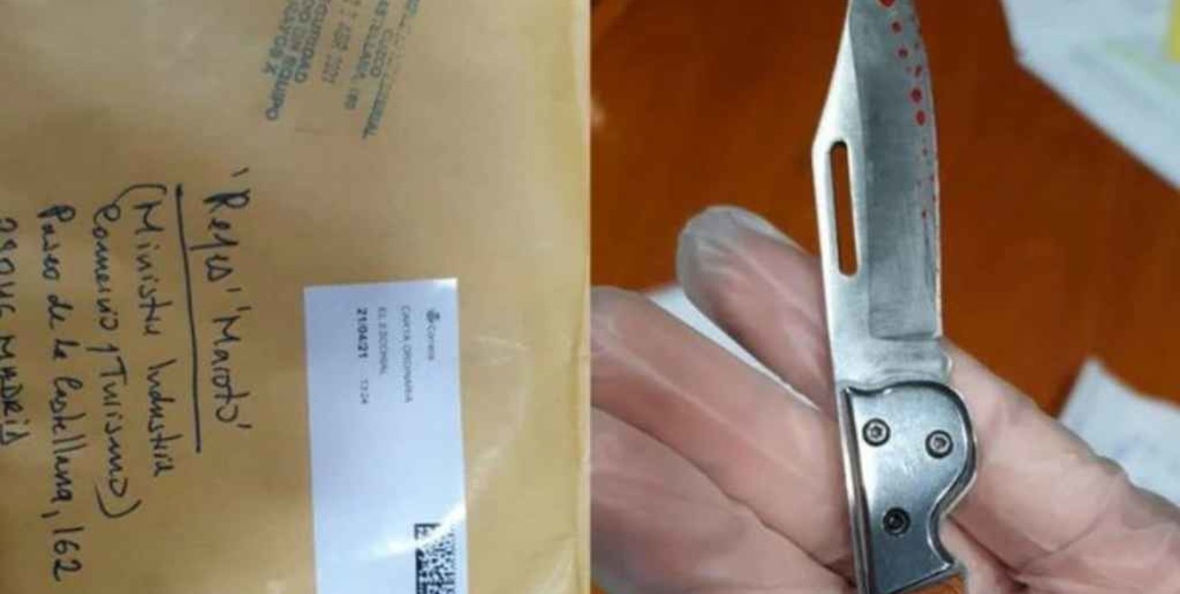 Una ministra española recibió una amenazante carta con una "navaja ensangrentada"