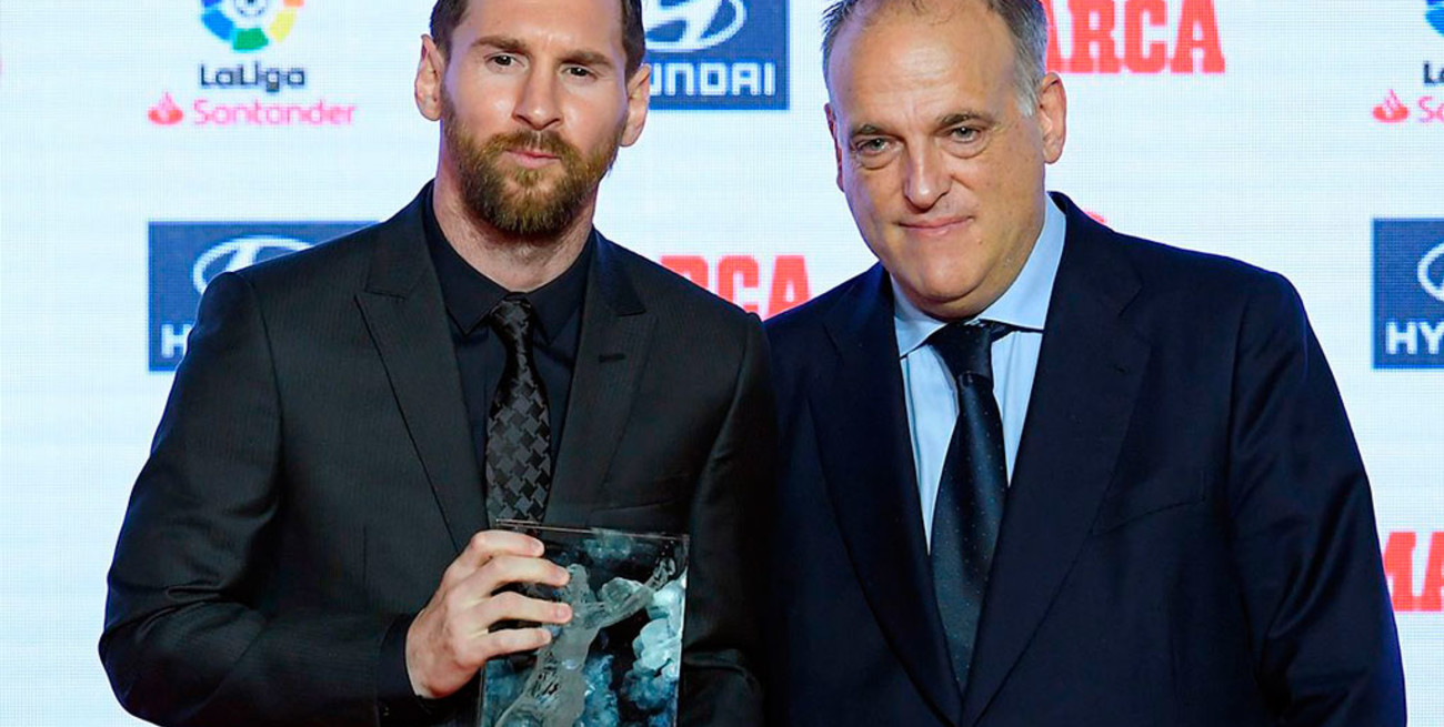 El presidente de La Liga quiere que Messi siga jugando en España
