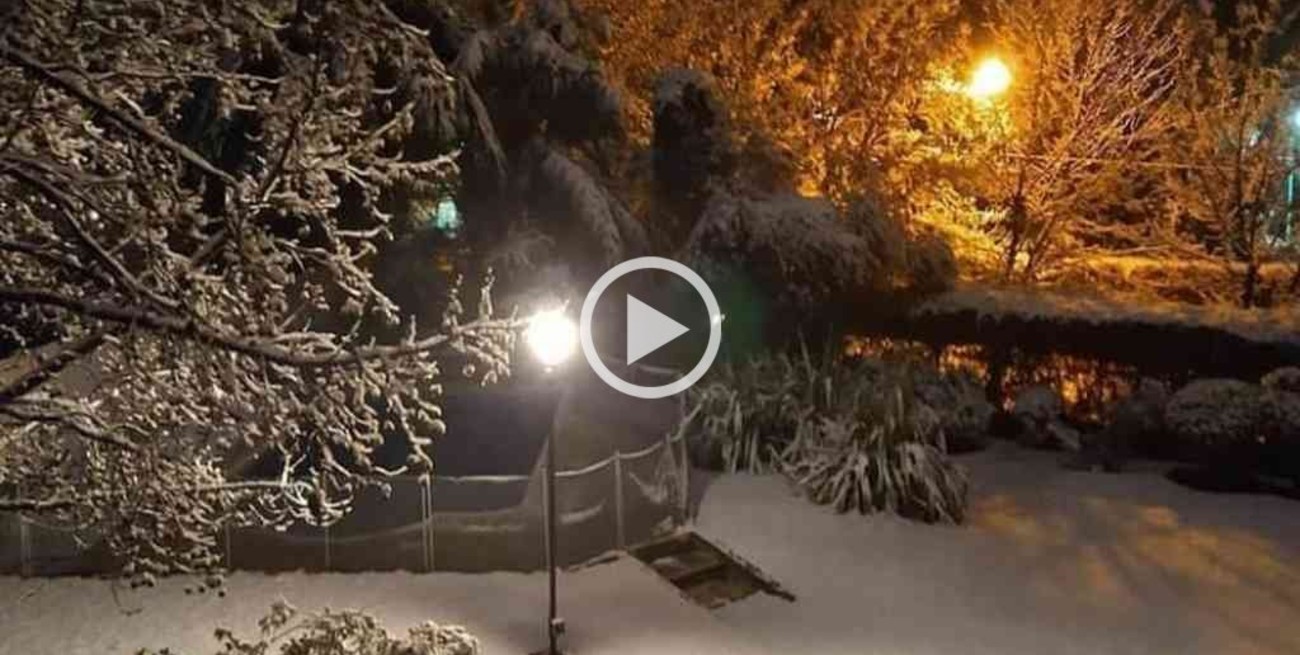 Video: histórica nevada en Córdoba