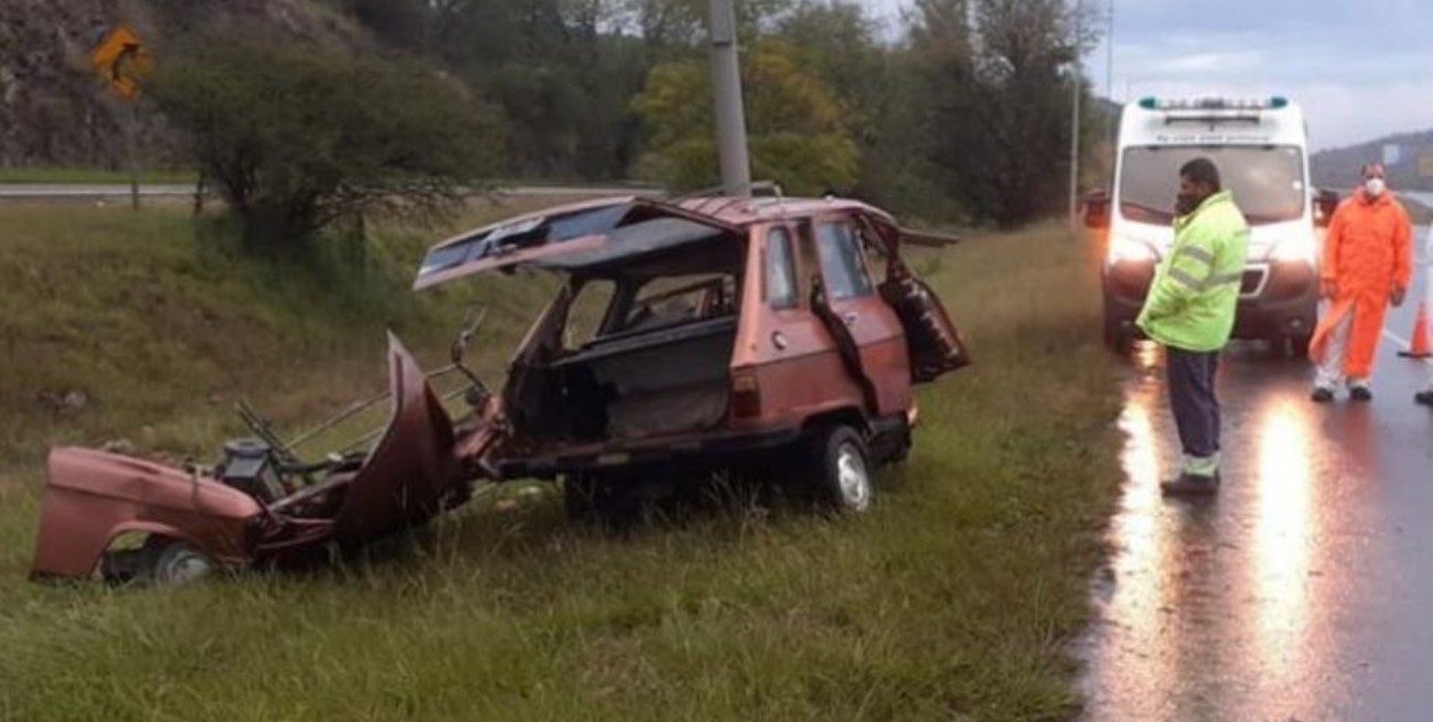 Murió tras chocar con un poste en la Autopista Córdoba-Carlos Paz