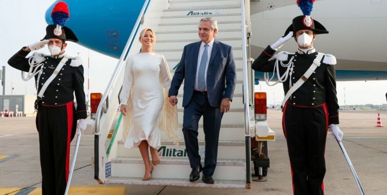 El Presidente ya llegó a Roma donde participará de la Cumbre de Líderes del G20