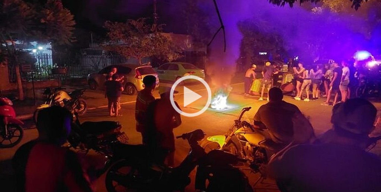 Video: "pueblada" en Monte Vera por el crimen de Exequiel Chena