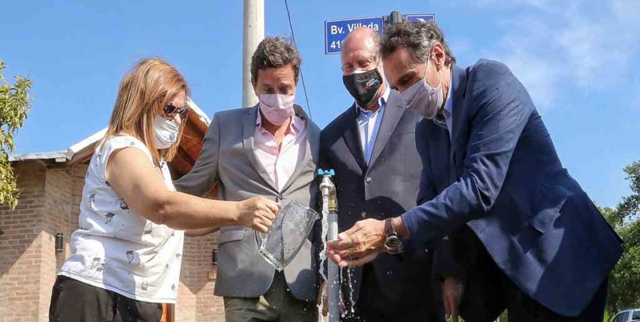 Casilda: inauguraron una obra de ampliación de la red de agua potable