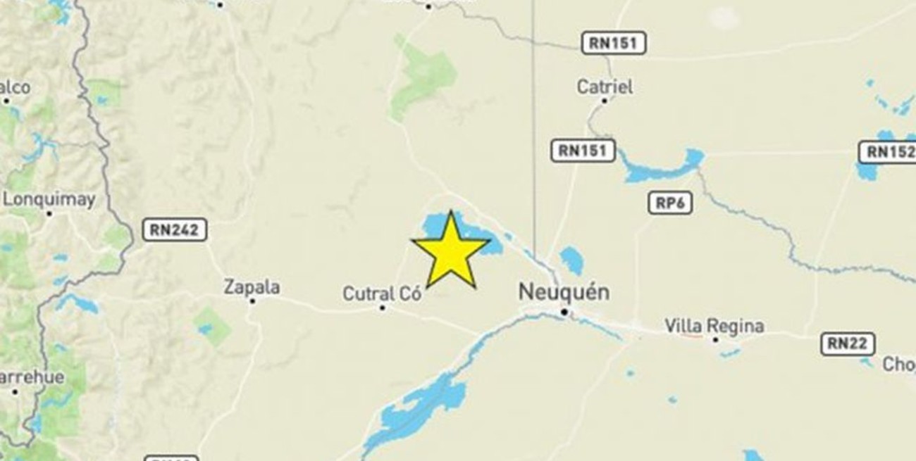 Se registró un sismo de 4.2 en Neuquén