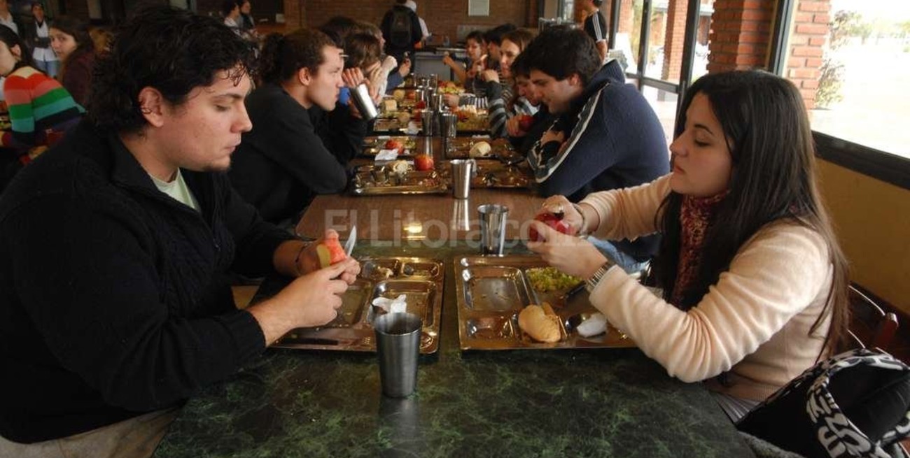 UNL: 1.500 personas van por día a los comedores universitarios