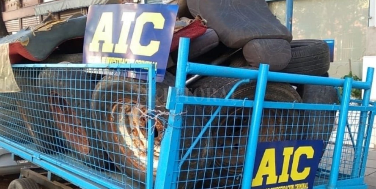 Secuestro de cubiertas, llantas y autopartes