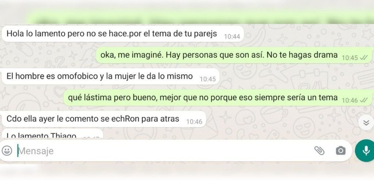 Discriminación: no le quisieron alquilar un departamento porque su pareja es trans