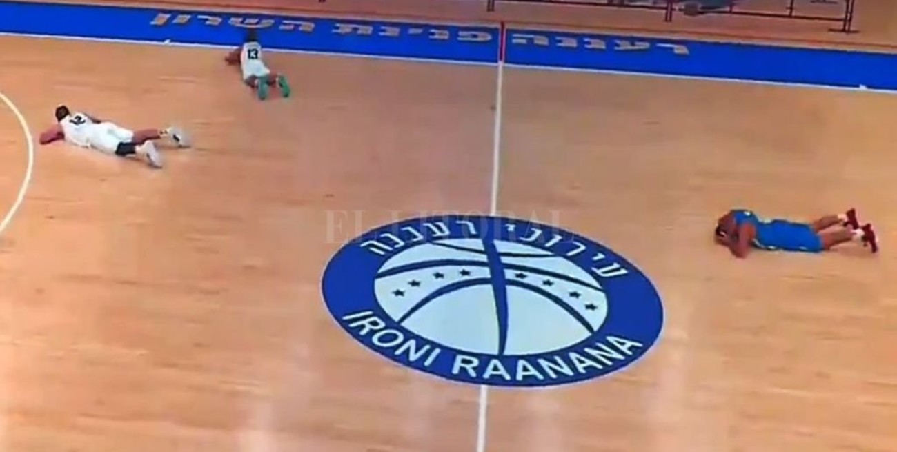 Alarma antimisil en pleno partido de básquet