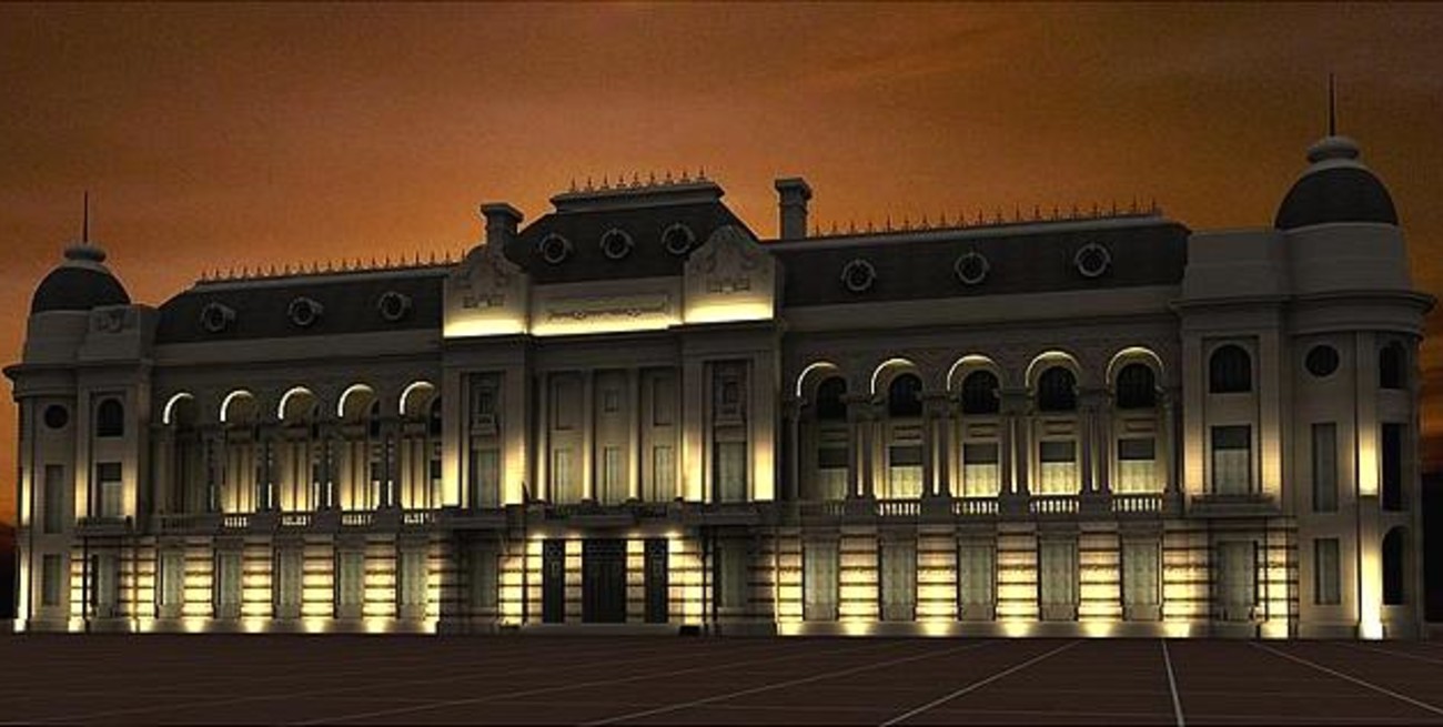 Licitarán las obras de iluminación exterior de la Casa de Gobierno de Santa Fe