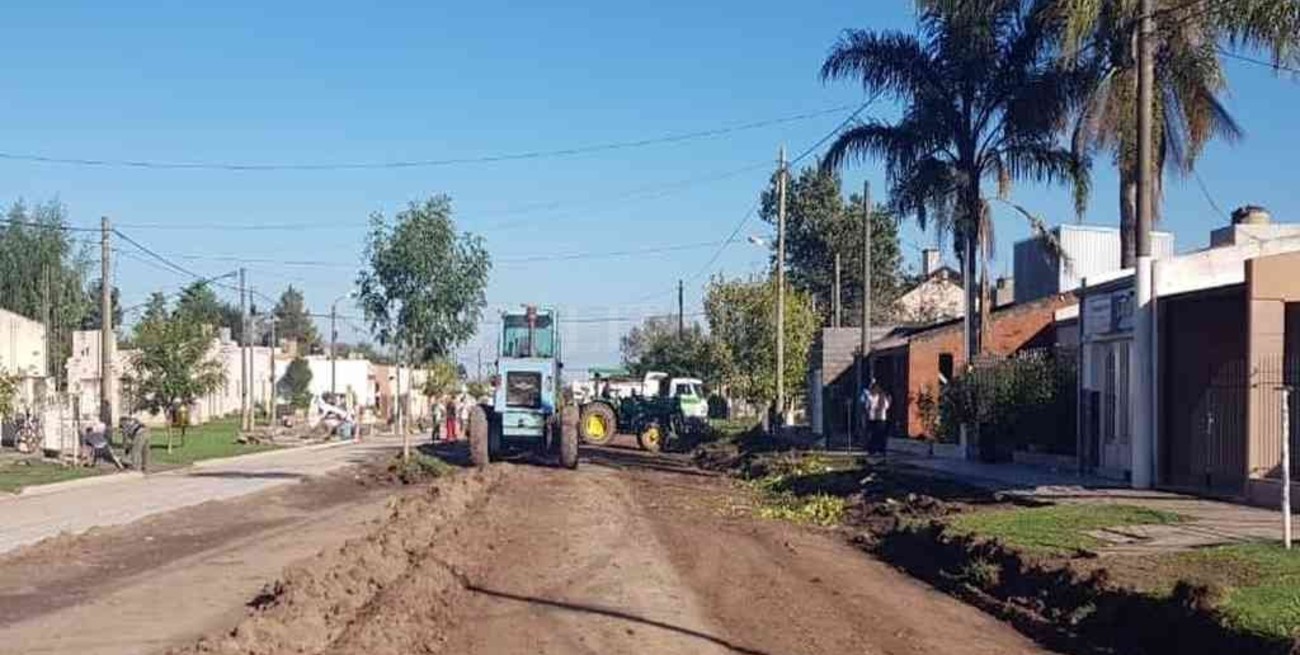 Avanza la refuncionalización de Bv. López en Ramona