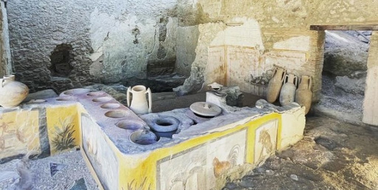 El antiguo local de comida rápida descubierto en Pompeya estará abierto al público