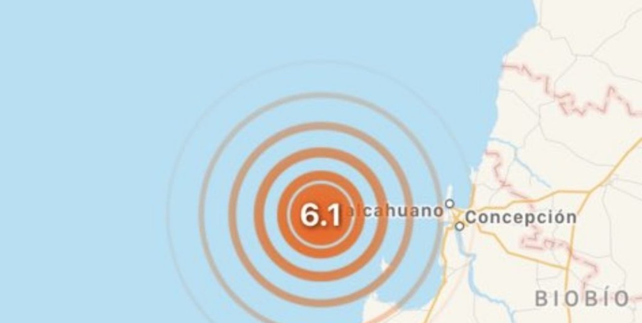 Sismo de magnitud 6,6 se registra en la región chilena del Biobío